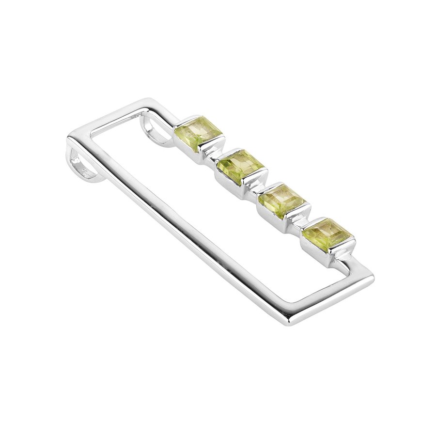 Four princess cuts in a bar, silver jewellery setting and finishing capability