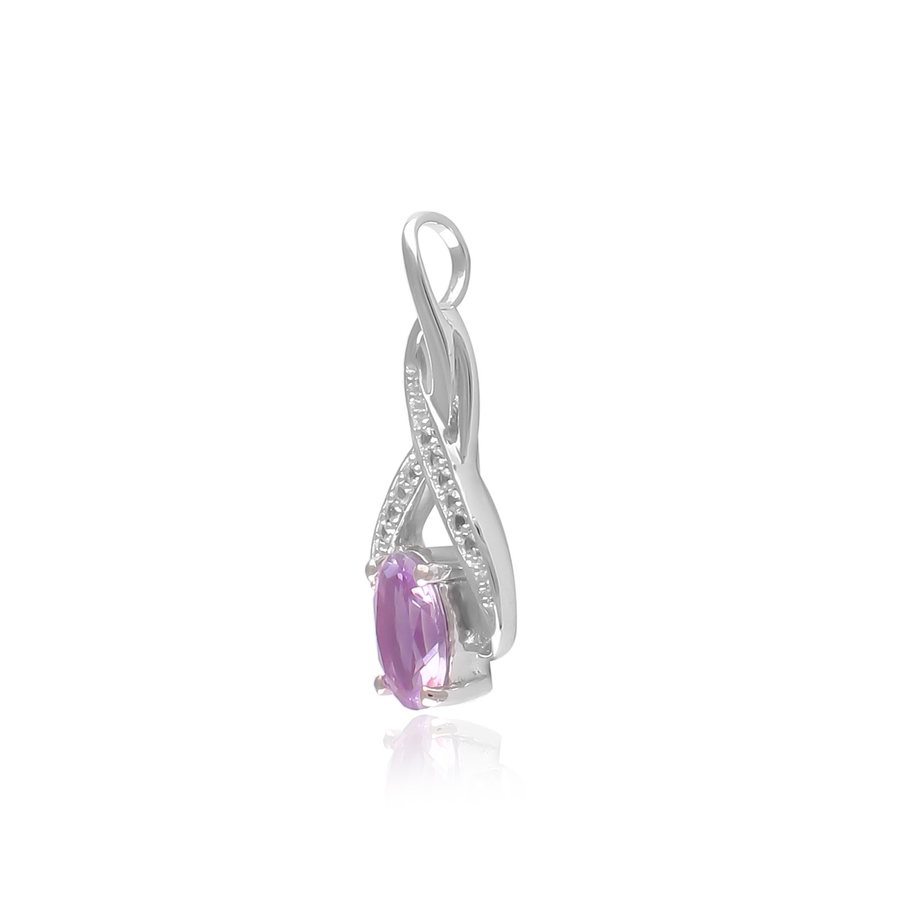 Twisted band, pear centre, silver jewellery setting and finishing capability