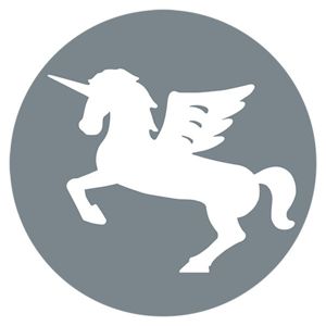Argentium Winged Unicorn certification mark
